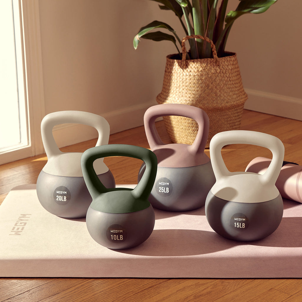 Soft Kettlebell Set - 10, 15, & 20 lbs